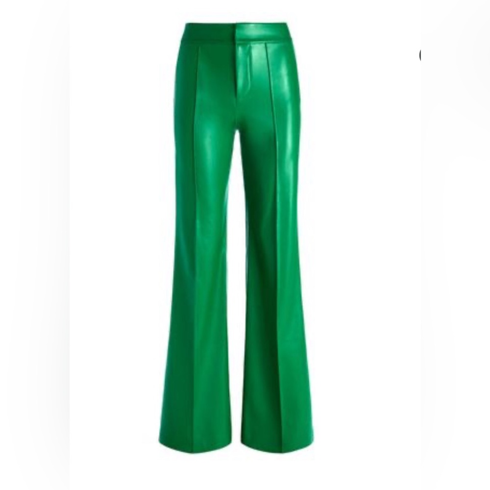 Alice+Olivia wide leg pants in emerald green. Brand new with tags.